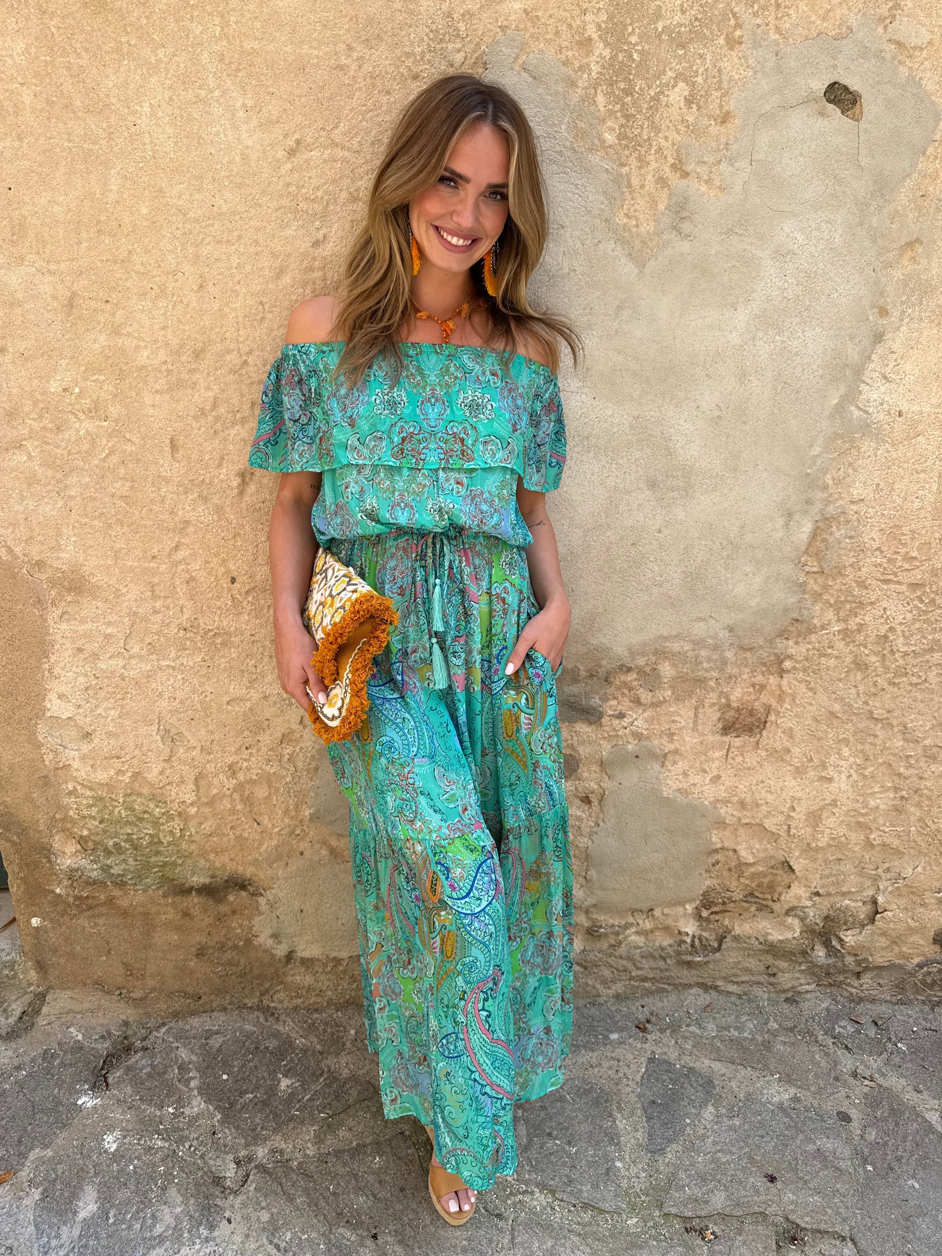 Valery Vain Riva Dress In Botanical main image 0