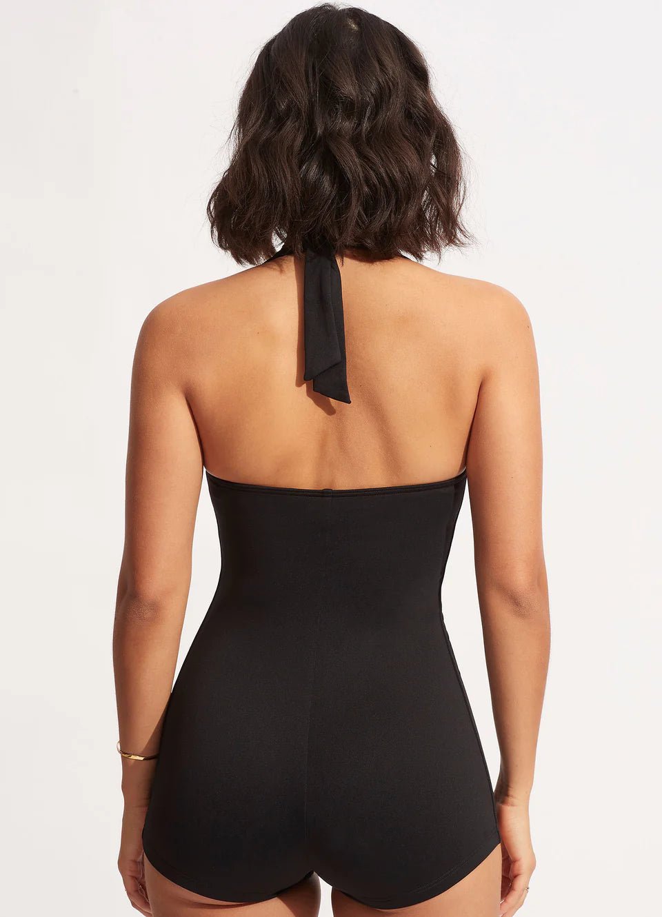 Seafolly Collective Boyleg Black One Piece - Beach 2 Bar London