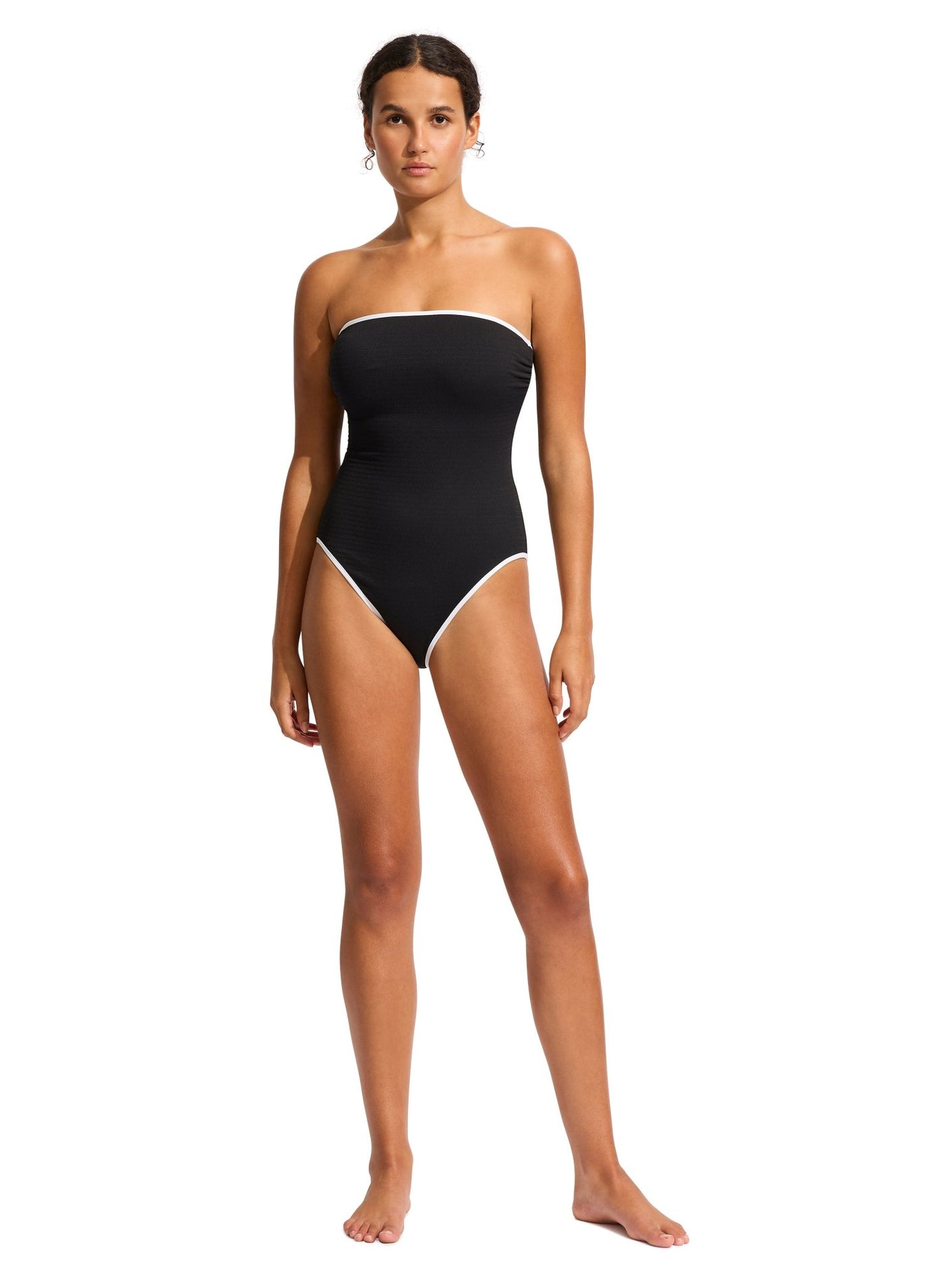 Seafolly Beach Bound DD Bandeau One Piece - Beach 2 Bar London