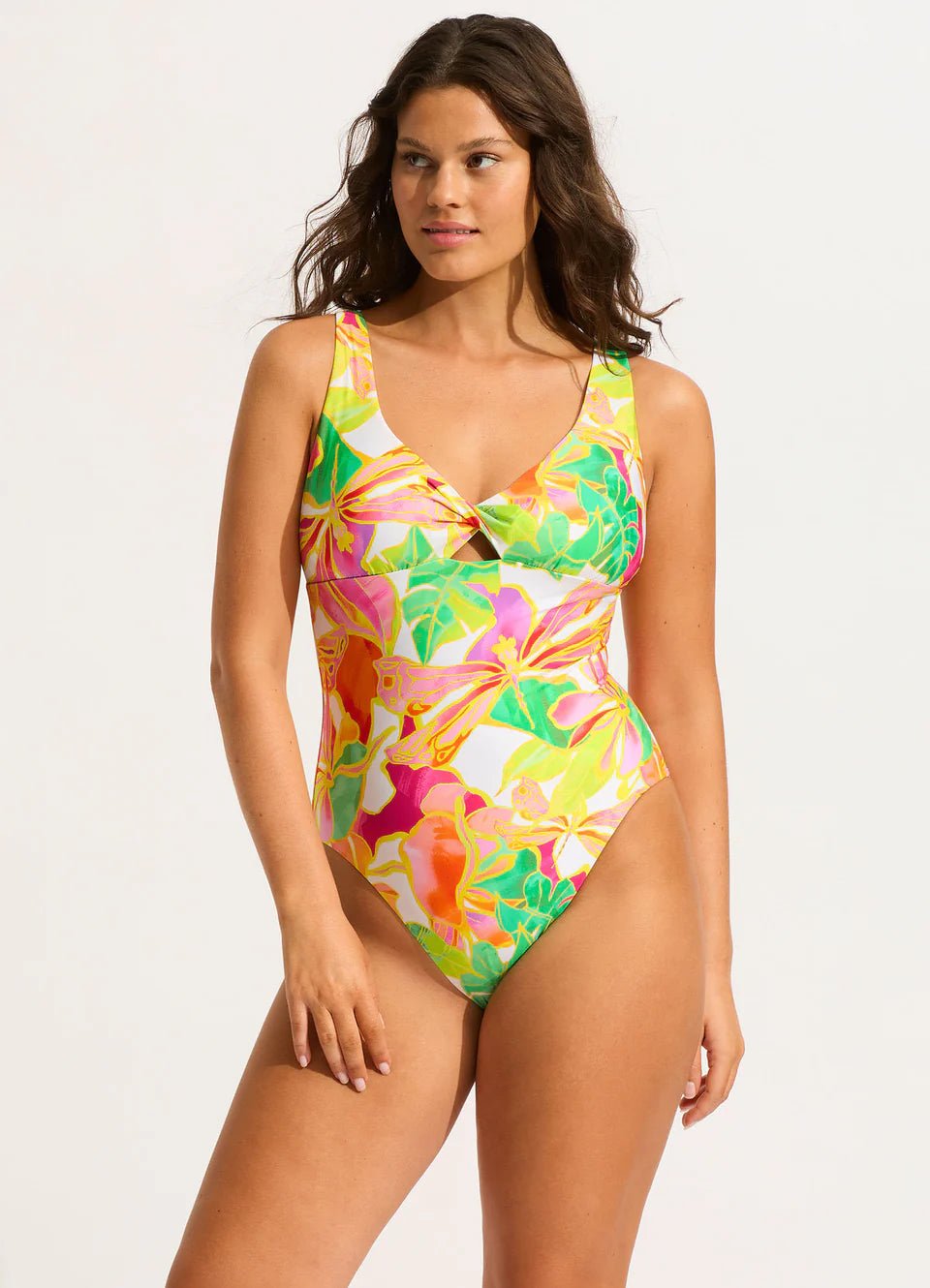 Seafolly Wonderland Twist Front One - Piece - Beach 2 Bar London