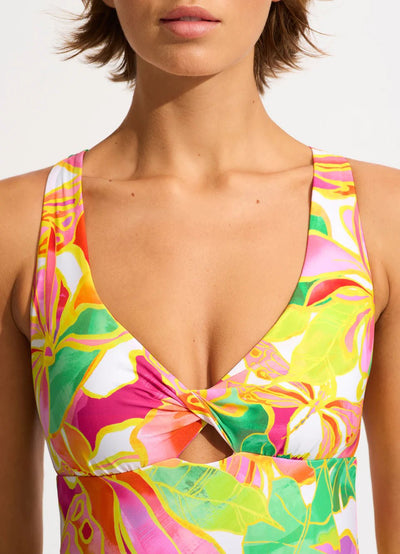 Seafolly Wonderland Twist Front One - Piece - Beach 2 Bar London