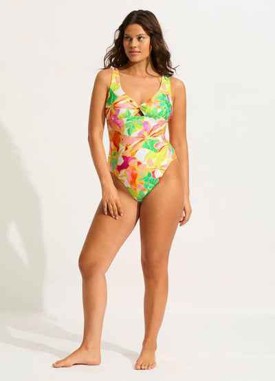 Seafolly Wonderland Twist Front One - Piece - Beach 2 Bar London