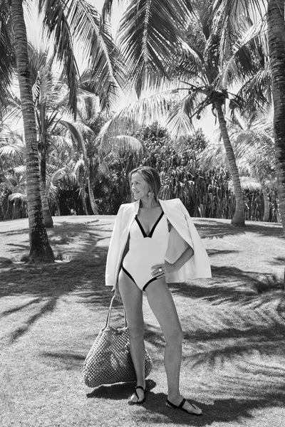 India Hicks X Sea Level Border One PIece