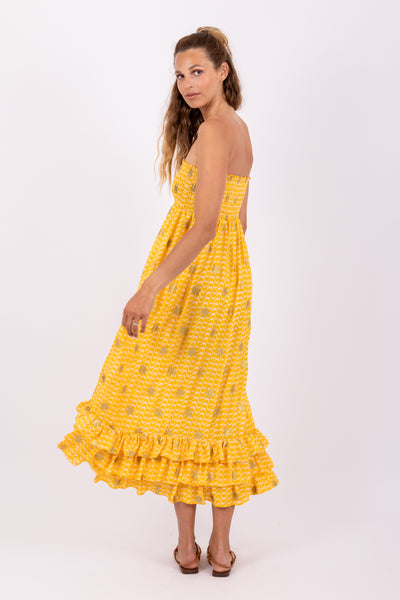 Sundress Pooja Dress In Yellow