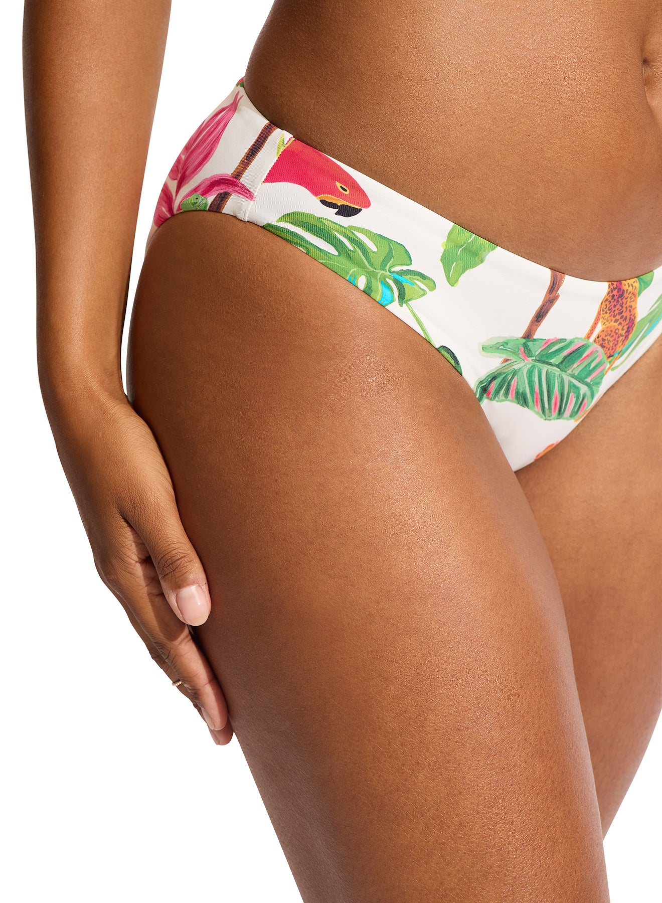 Seafolly Tropica Hipster Pant In Ecru