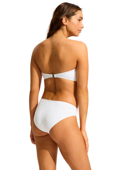 Seafolly Collective Twist Bandeau In White