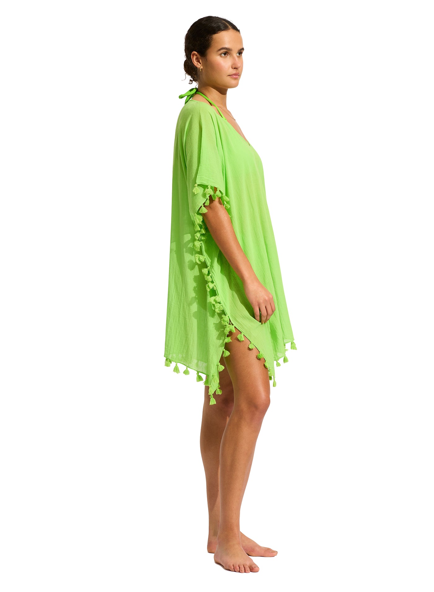 Seafolly Amnesia Kaftan In Jasmine Green