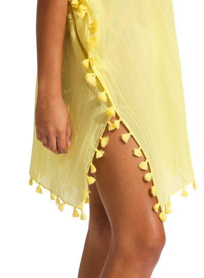 Seafolly Amnesia Kaftan In Limelight - Beach 2 Bar London