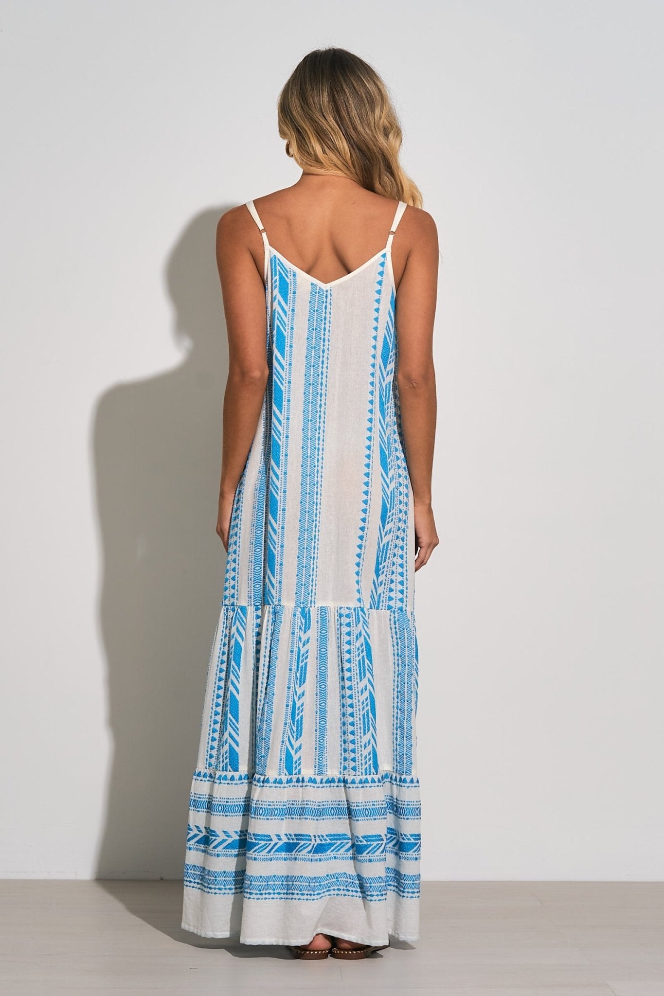 Elan 'Tulum' Maxi Dress In Blue - Beach 2 Bar London