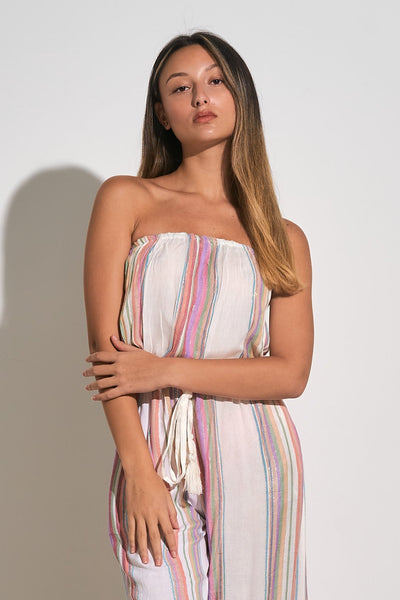 Elan Stripe Jumpsuit - Beach 2 Bar London