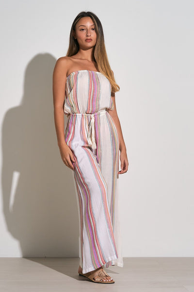 Elan Stripe Jumpsuit - Beach 2 Bar London