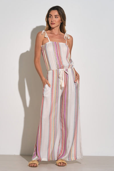 Elan Stripe Jumpsuit - Beach 2 Bar London