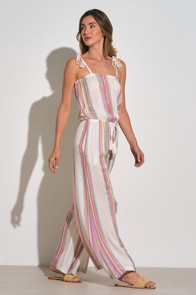 Elan Stripe Jumpsuit - Beach 2 Bar London