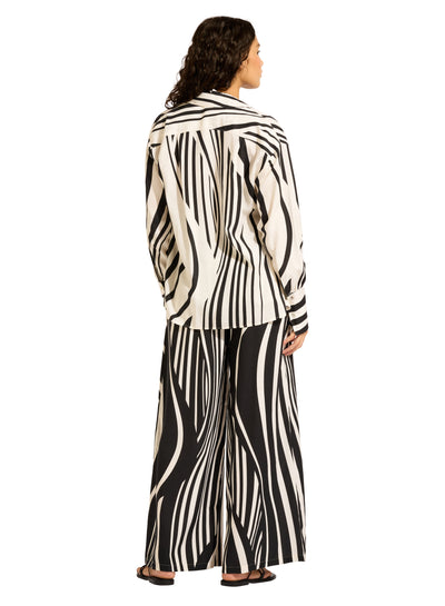 Seafolly coastline Drawcord Wide Leg Trouser