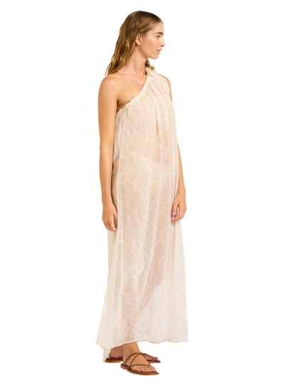 Seafolly Luna One Shoulder Maxi Cover Up