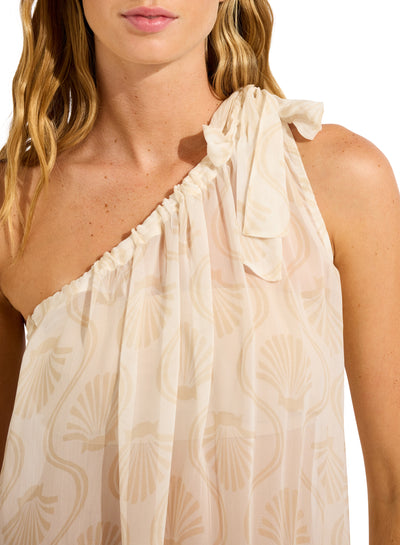 Seafolly Luna One Shoulder Maxi Cover Up