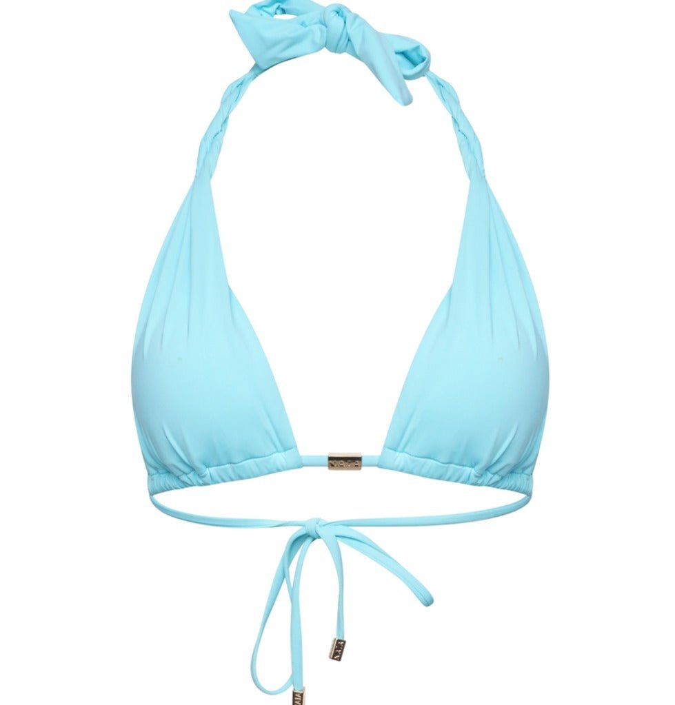 Naia Beach Rhea Bikini Top In Azure Blue - Beach 2 Bar London