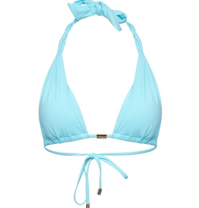 Naia Beach Rhea Bikini Top In Azure Blue - Beach 2 Bar London