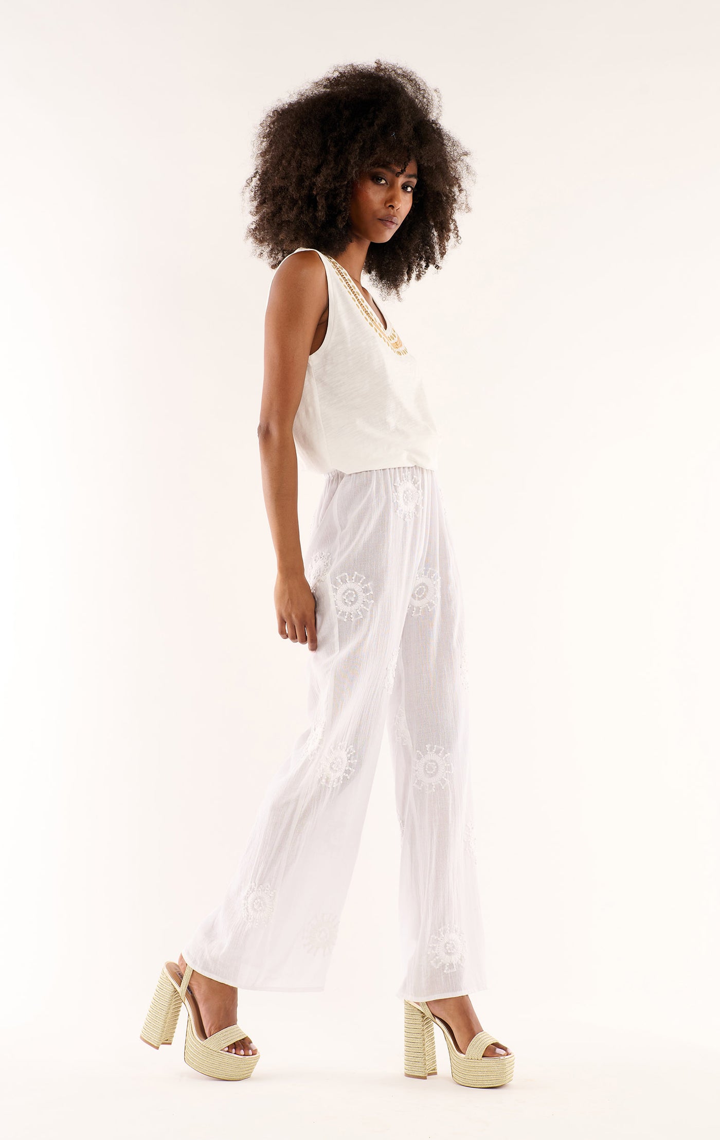 Wild Gabin Trouser In White