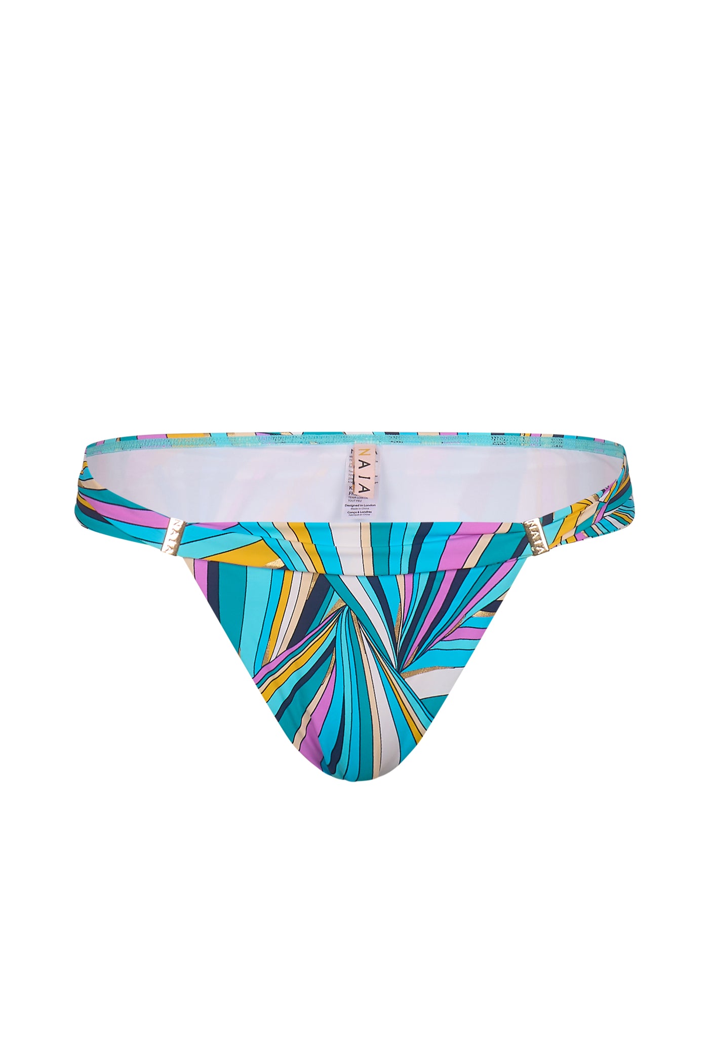 Naia Beach Maia Bikini Brief Endless Summer Gold Foil Print