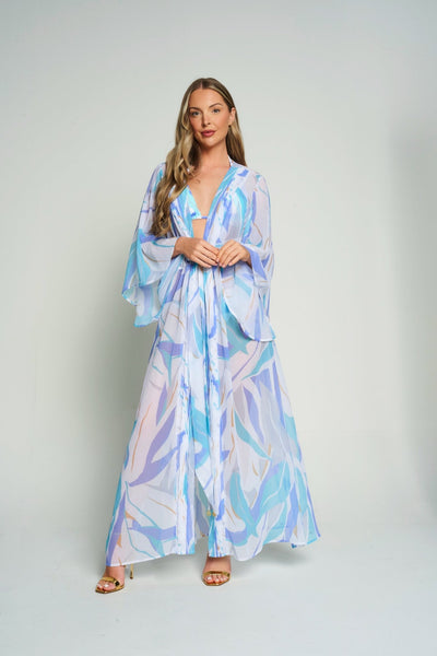 Naia Beach Palm Springs Wrap Maxi Kaftan - Beach 2 Bar London