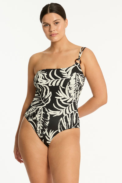 Sea Level Jungle Book One Shoulder Ring One Piece