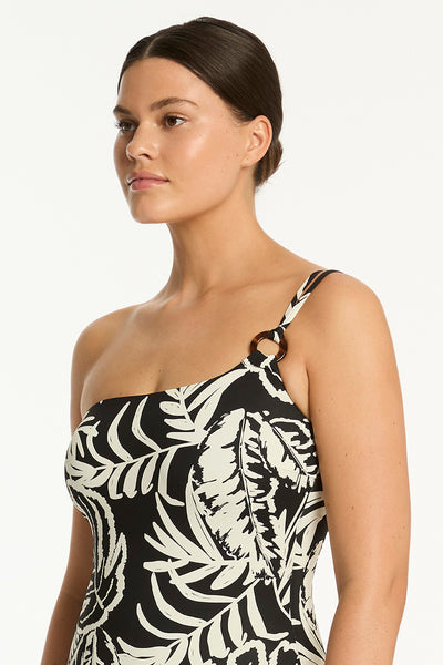 Sea Level Jungle Book One Shoulder Ring One Piece