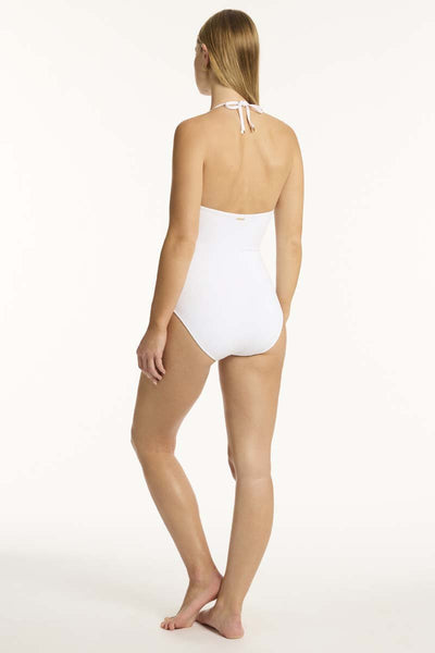 Sea Level Drift Longline Halter One PIece - Beach 2 Bar London