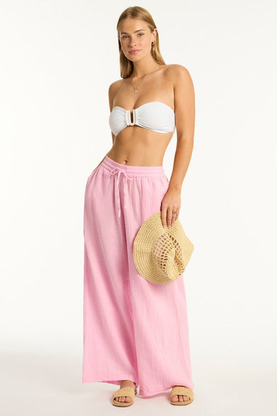 Sea Level Sunset Beach Pant In Pink - Beach 2 Bar London