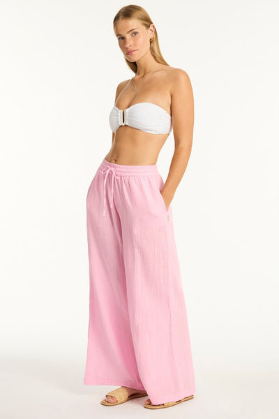 Sea Level Sunset Beach Pant In Pink - Beach 2 Bar London