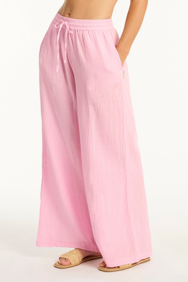 Sea Level Sunset Beach Pant In Pink - Beach 2 Bar London