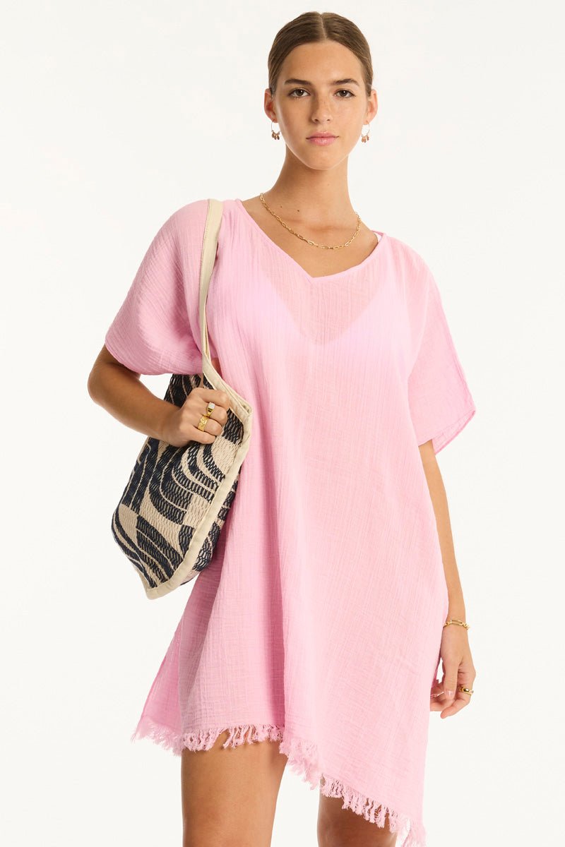 Sea Level Kaftan In Pink - Beach 2 Bar London