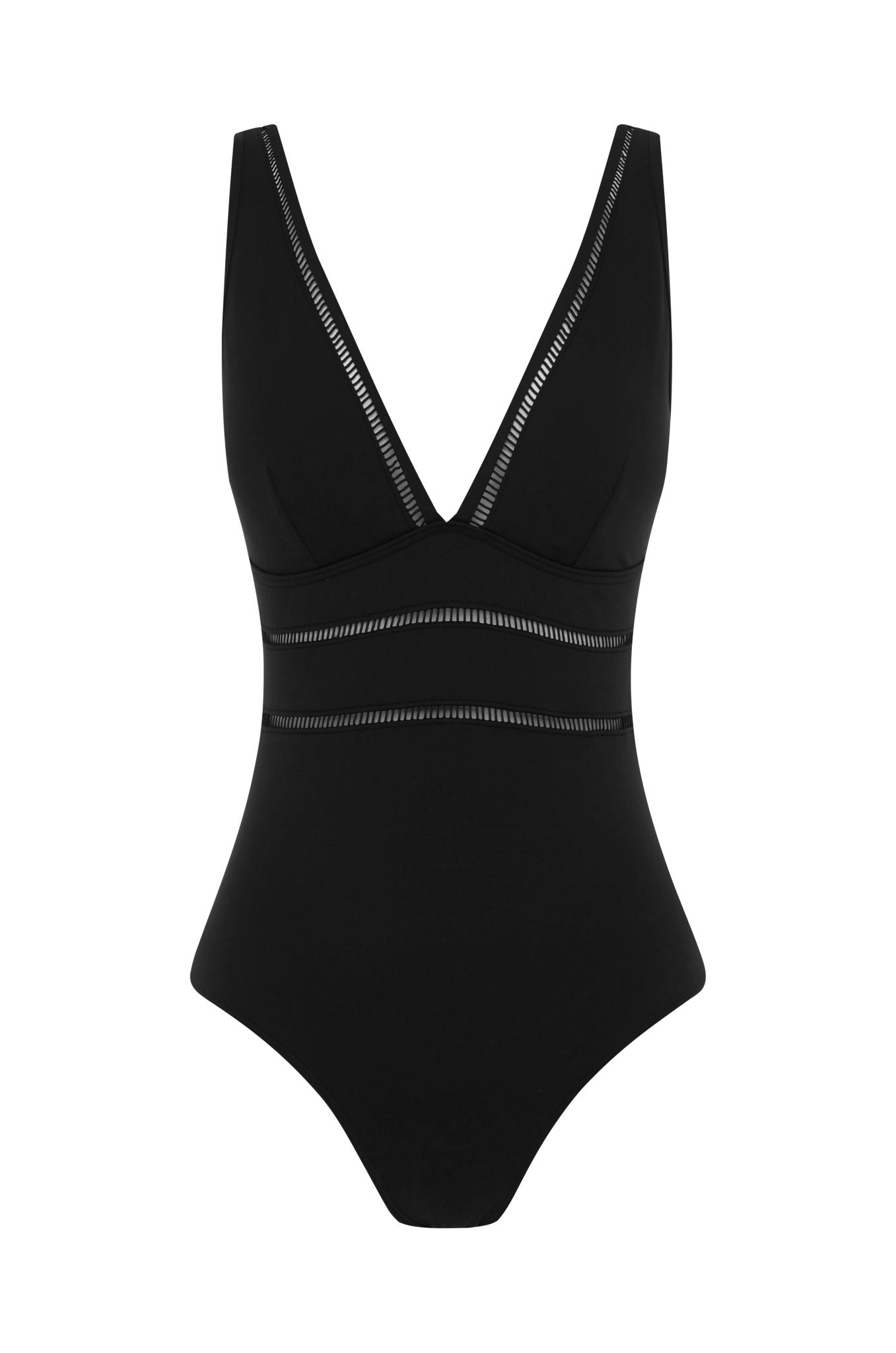 Sea Level Spliced One Piece In Black - Beach 2 Bar London