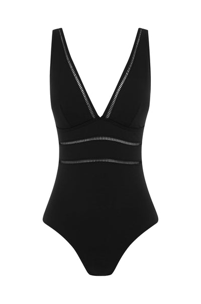 Sea Level Spliced One Piece In Black - Beach 2 Bar London