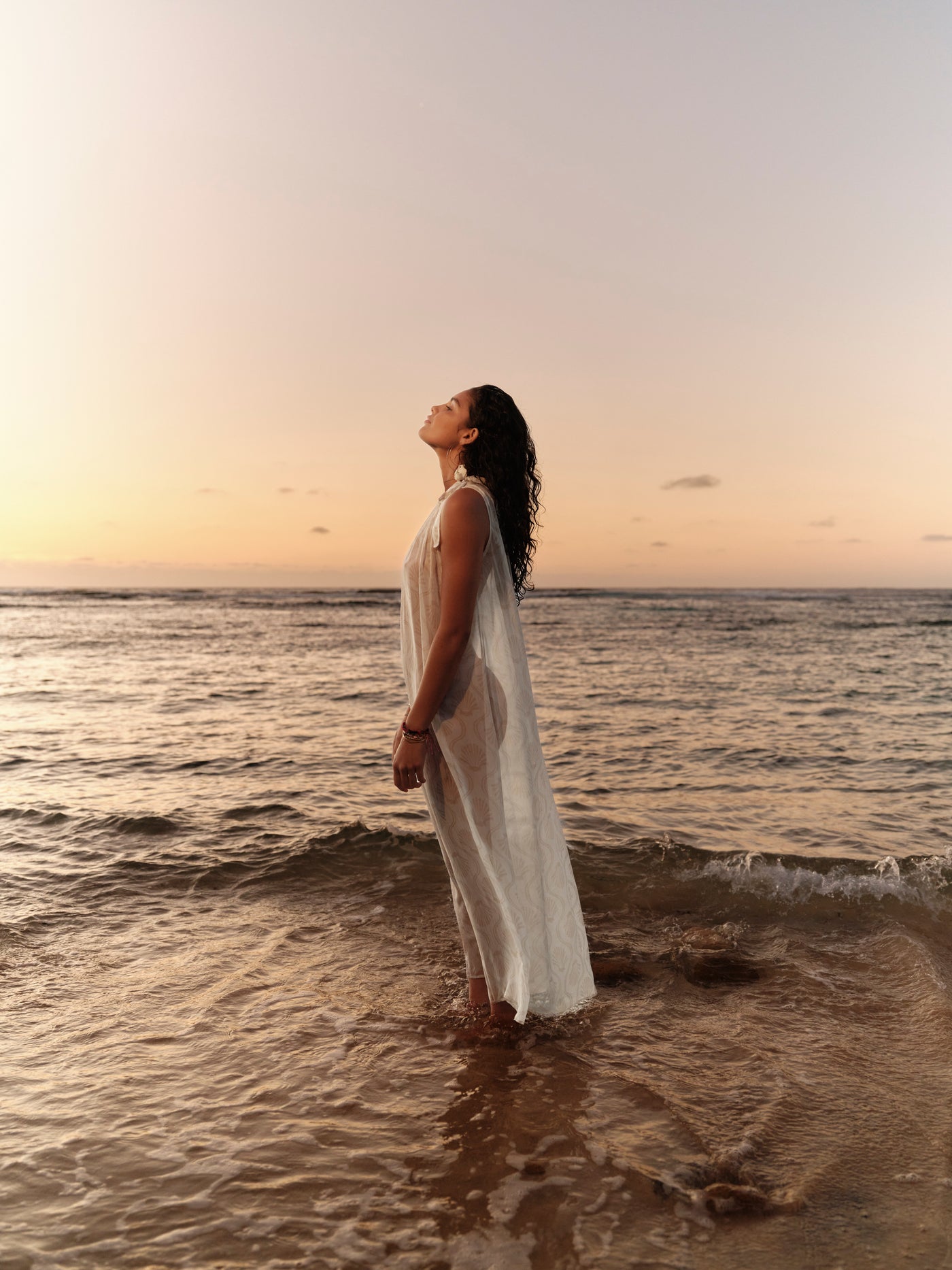 Seafolly Luna One Shoulder Maxi Cover Up