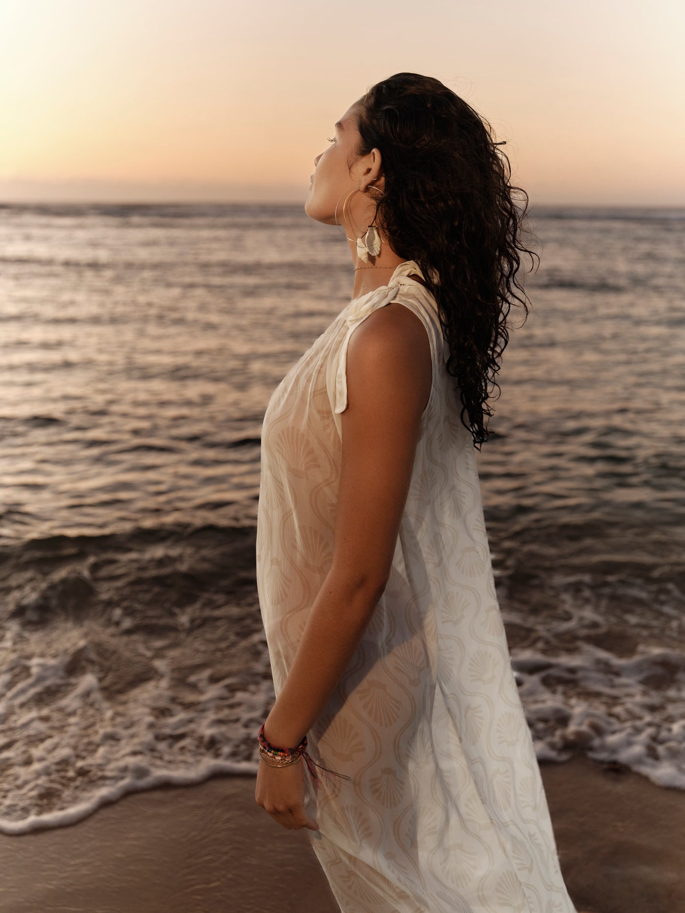 Seafolly Luna One Shoulder Maxi Cover Up