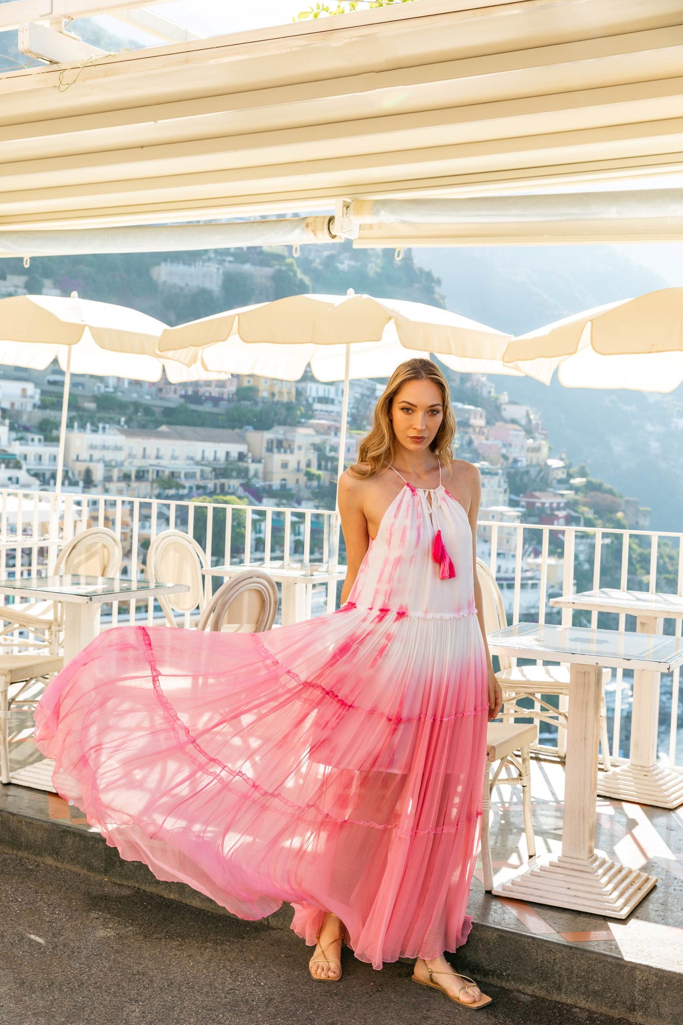 Lindsey Brown Santorini Dress In Pink