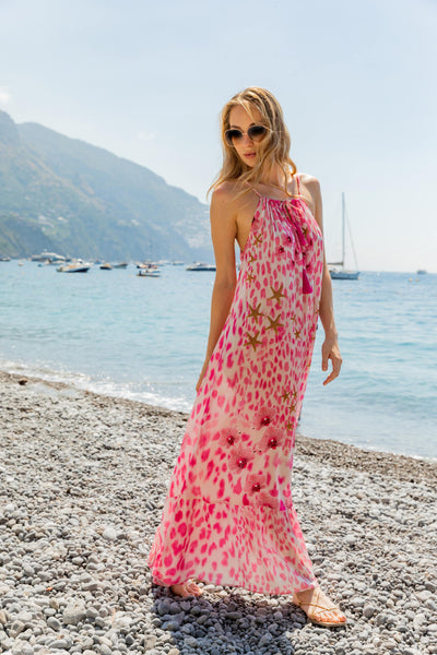 Lindsey Brown Sardinia Dress In Pink Orchid