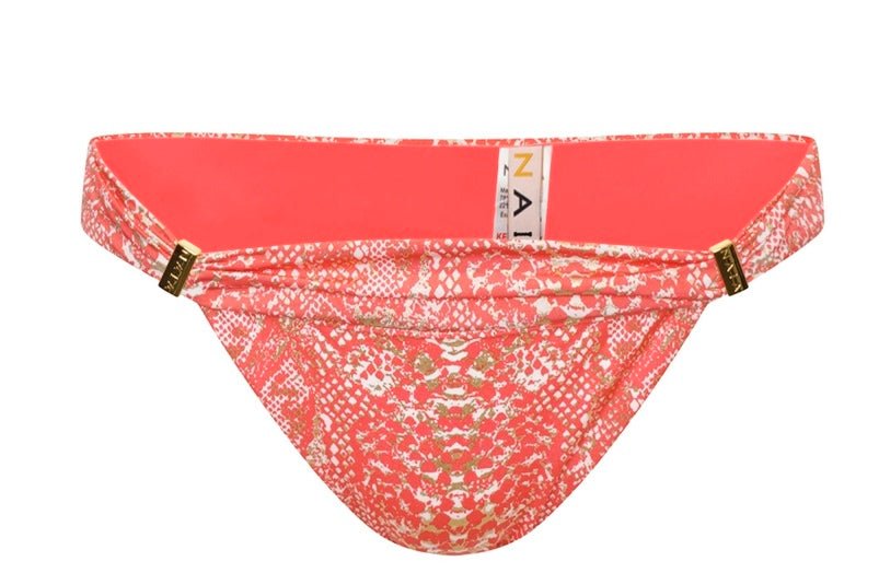 Naia Beach Maia Bikini Bottom In Coral - Beach 2 Bar London