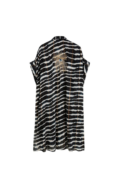 Wild Aaron  Embellished Tie Dye Beach Cover Up