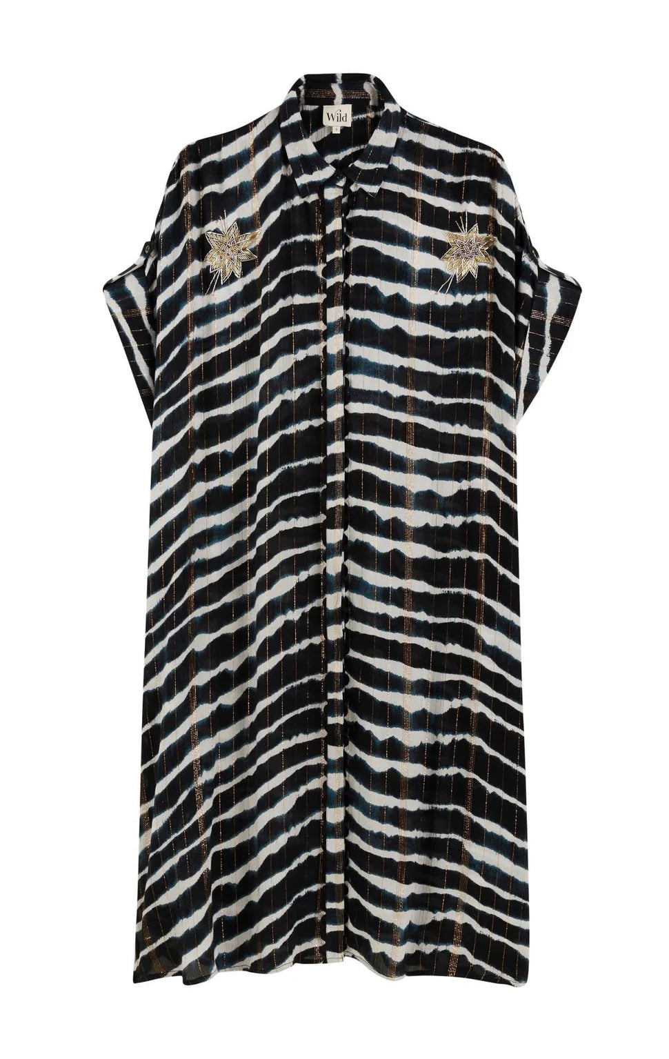 Wild Aaron  Embellished Tie Dye Beach Cover Up