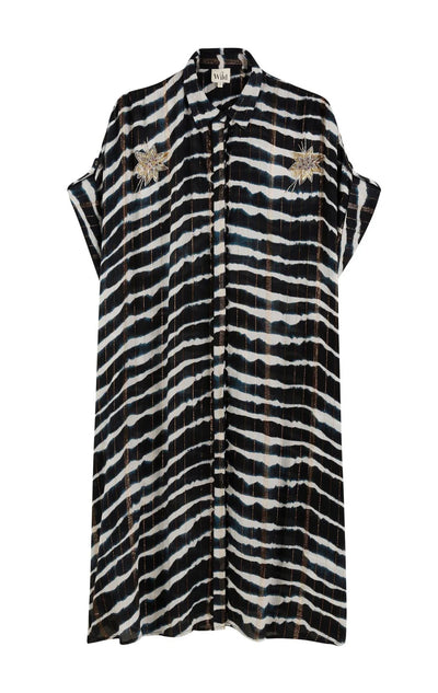 Wild Aaron  Embellished Tie Dye Beach Cover Up