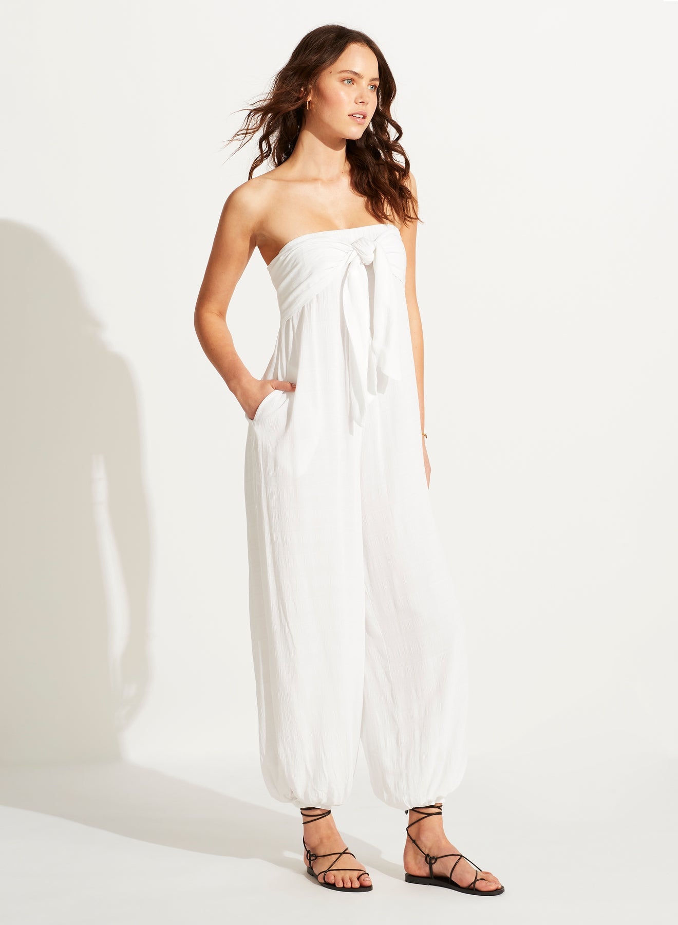 Seafolly Dunes Jumpsuit in White